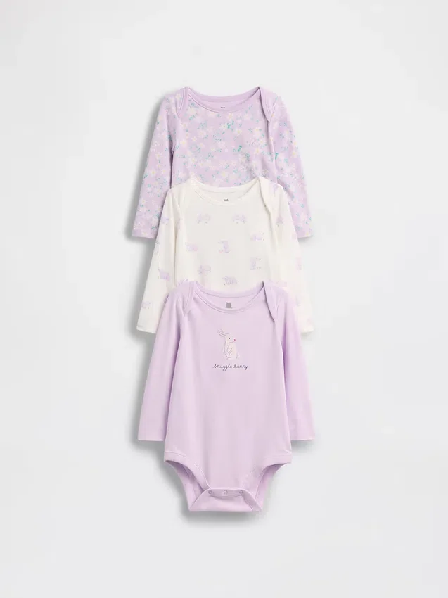 Baby First Favorites Organic Cotton Bodysuit (3-Pack)