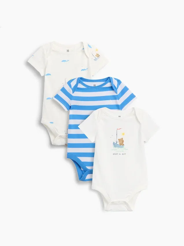 Baby First Favorites Organic Cotton Bodysuit (3-Pack)