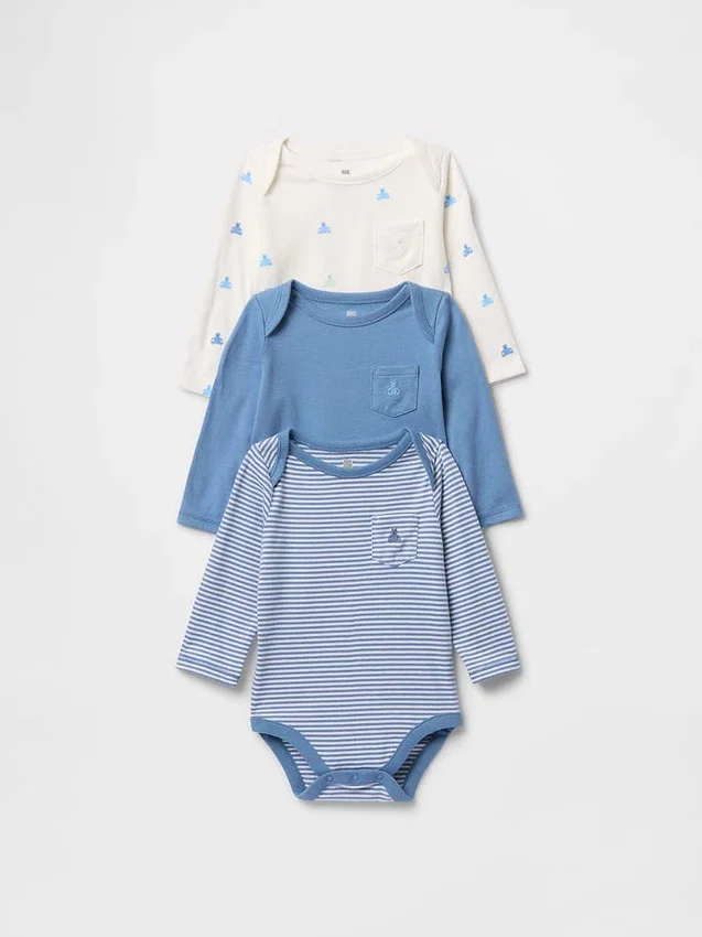 Baby First Favorites Organic Cotton Bodysuit (3-Pack)