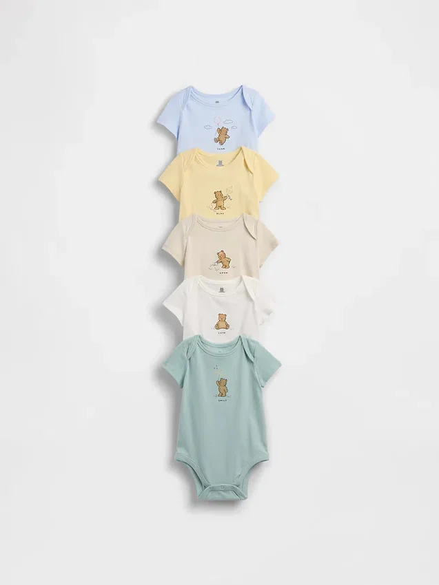 Baby First Favorites Organic Cotton Bodysuit (5-Pack)