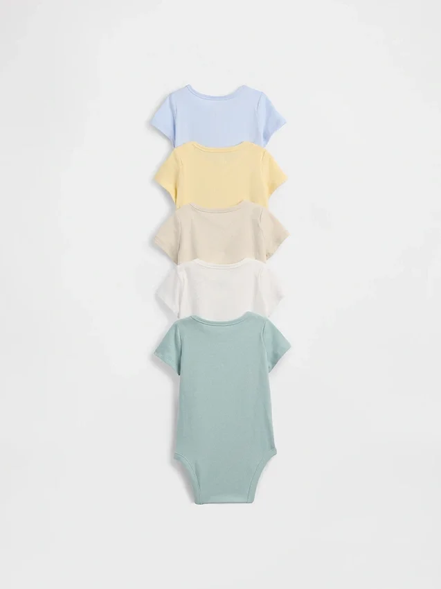Baby First Favorites Organic Cotton Bodysuit (5-Pack)