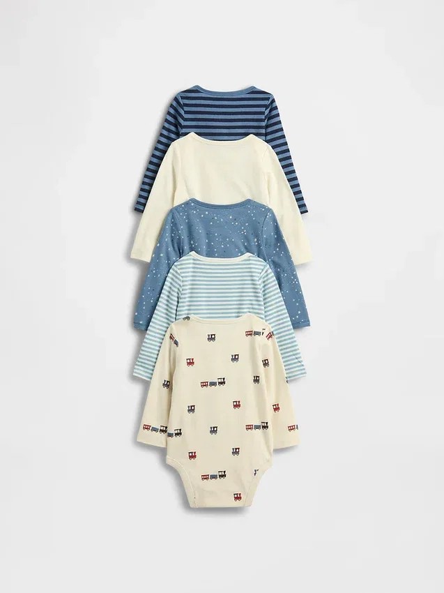 Baby First Favorites Organic Cotton Bodysuit (5-Pack)