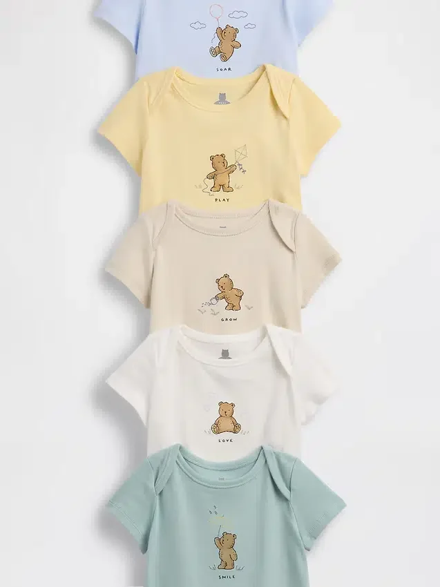 Baby First Favorites Organic Cotton Bodysuit (5-Pack)