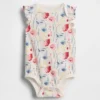 Baby First Favorites Organic Cotton Flutter-Sleeve Bodysuit