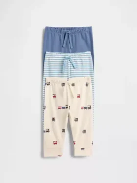 Baby First Favorites Organic Cotton Pull-On Pants (3-Pack)