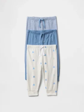Baby First Favorites Organic Cotton Pull-On Pants (3-Pack)