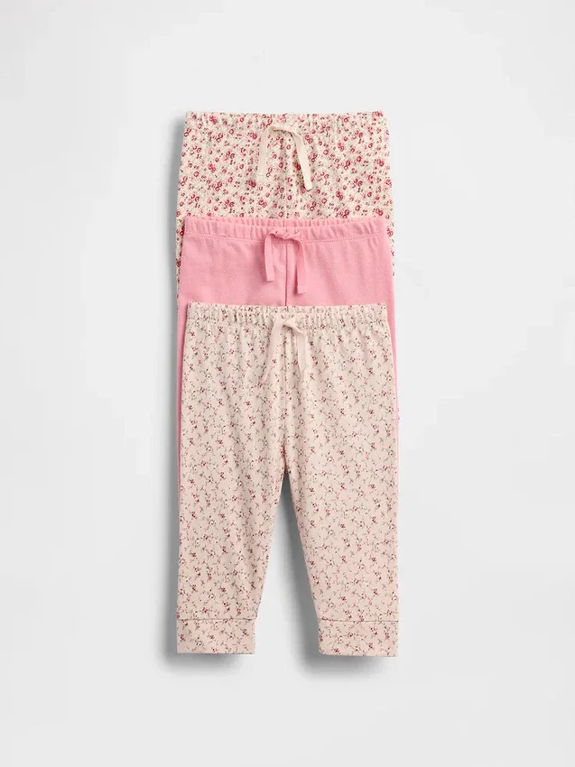 Baby First Favorites Organic Cotton Pull-On Pants (3-Pack)