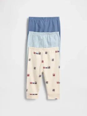 Baby First Favorites Organic Cotton Pull-On Pants (3-Pack)
