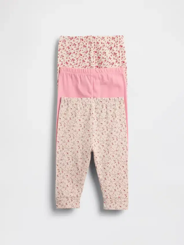 Baby First Favorites Organic Cotton Pull-On Pants (3-Pack)
