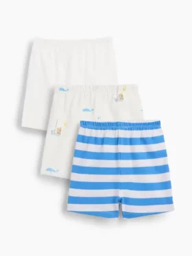 Baby First Favorites Organic Cotton Pull-On Shorts (3-Pack)