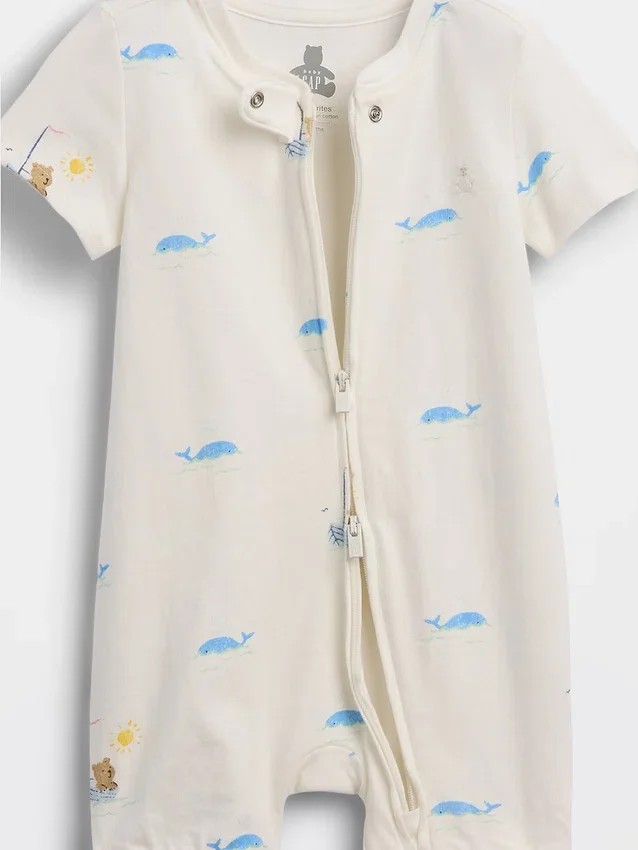 Baby First Favorites Organic Cotton Shorty One-Piece