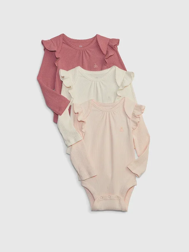 Baby First Favorites Tinyrib Bodysuit (3-Pack)