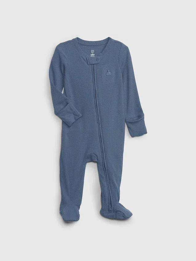 Baby First Favorites Tinyrib Footed One-Piece