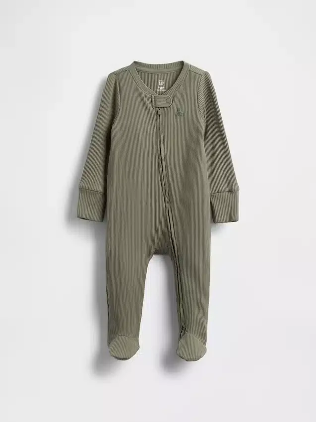 Baby First Favorites Tinyrib Footed One-Piece