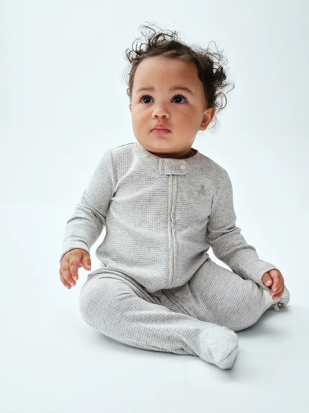 Baby First Favorites Tinyrib Footed One-Piece