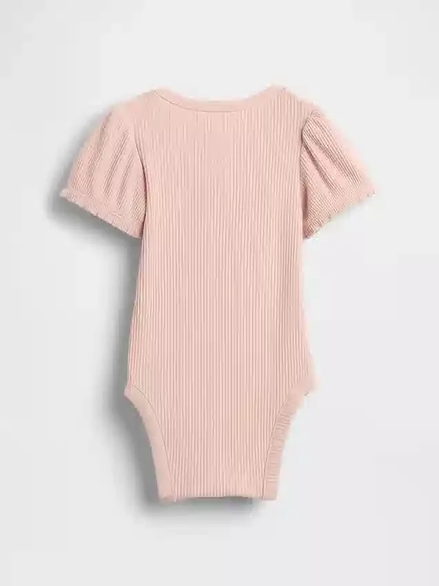 Baby First Favorites Tinyrib Puff-Sleeve Bodysuit