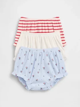 Baby First Favorites Tinyrib Ruffle Bloomers (3-Pack)