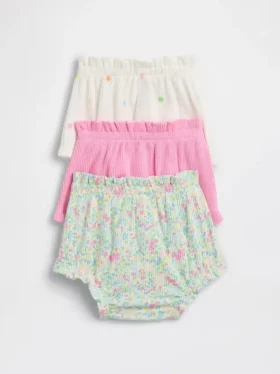 Baby First Favorites Tinyrib Ruffle Bloomers (3-Pack)