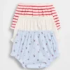 Baby First Favorites Tinyrib Ruffle Bloomers (3-Pack)