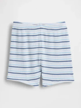 Baby First Favorites Tinyrib Stripe Pull-On Shorts