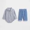 Baby Flannel & Corduroy Outfit Set