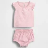 Baby Floral Ruffle Outfit Set