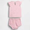 Baby Floral Ruffle Outfit Set