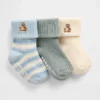 Baby Foldover Rib Socks (3-Pack)