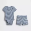 Baby Grow-With-Me Tinyrib Short Set