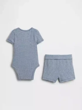 Baby Grow-With-Me Tinyrib Short Set