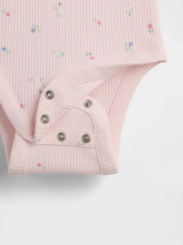 Baby Grow-With-Me Tinyrib Short Set