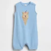Baby Ice Cream Bear Crochet Shorty One-Piece