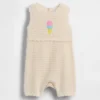 Baby Ice Cream Crochet Shorty One-Piece