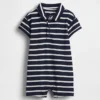 Baby Jersey Polo Shorty One-Piece