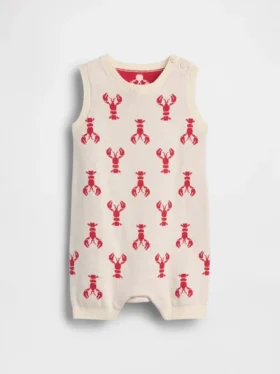 Baby Lobster Sweater Shorty One-Piece