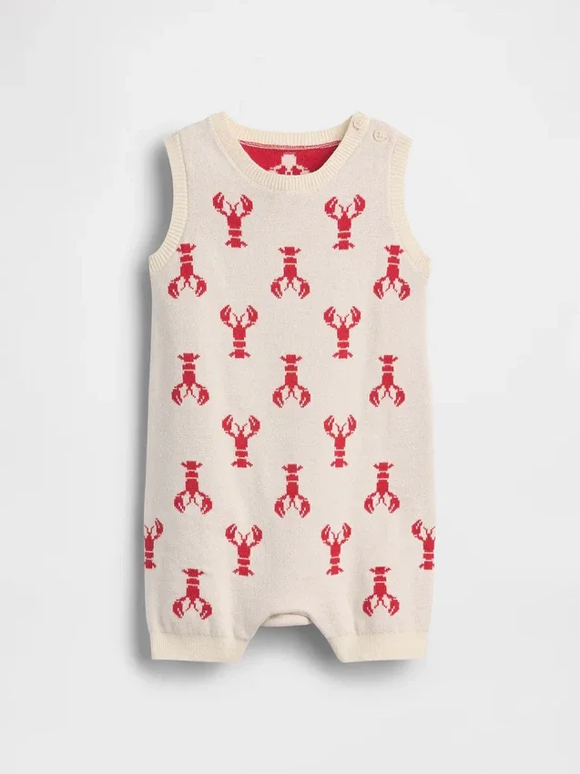 Baby Lobster Sweater Shorty One-Piece