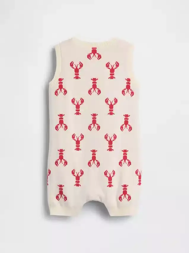 Baby Lobster Sweater Shorty One-Piece