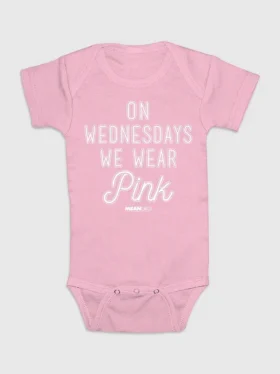 Baby Mean Girls on Wednesdays We Wear Pink Bodysuit
