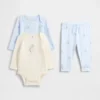 Baby Organic Cotton Bodysuit Outfit Set (3-Pack)