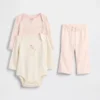 Baby Organic Cotton Bodysuit Outfit Set (3-Pack)