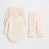 Baby Organic Cotton Bodysuit Outfit Set (3-Pack)