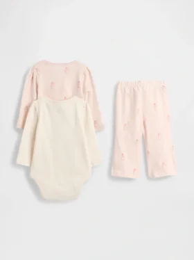 Baby Organic Cotton Bodysuit Outfit Set (3-Pack)