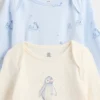 Baby Organic Cotton Bodysuit Outfit Set (3-Pack)