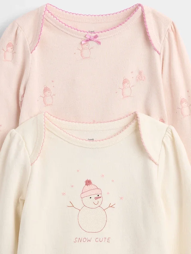 Baby Organic Cotton Bodysuit Outfit Set (3-Pack)