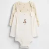 Baby Organic Cotton Brannan Bear Bodysuit (2-Pack)