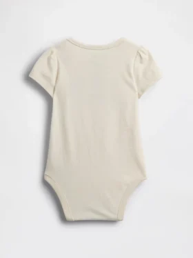 Baby Organic Cotton Floral Logo Bodysuit