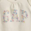 Baby Organic Cotton Floral Logo Bodysuit