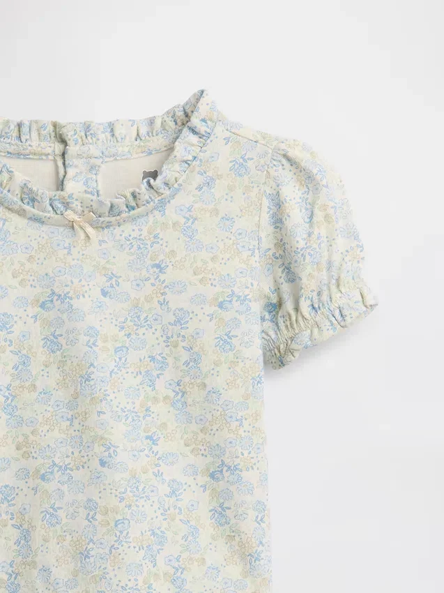 Baby Organic Cotton Floral Outfit Set