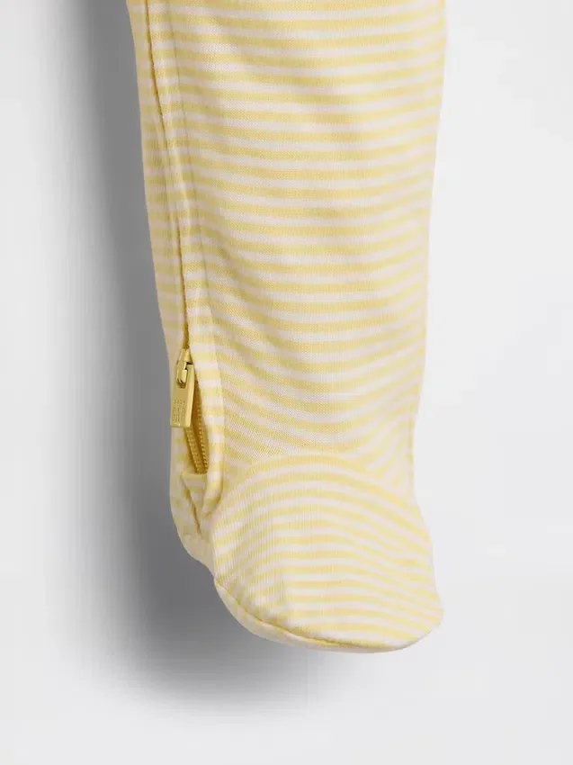 Baby Organic Cotton Footed Zip One-Piece
