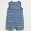 Baby Organic Cotton Henley Shorty One-Piece